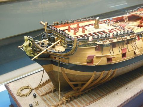 1/48 British Royal 74 Cannons Battleship Besena wooden model kits ► Photo 1/3