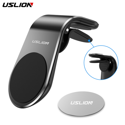 USLION Car Phone Holder For Phone In Car Mobile Support Magnetic Phone Mount Stand For Tablets And Smartphones Suporte Telefone ► Photo 1/6