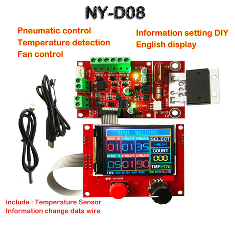 NY-D08 Spot Welder Controller Welding Machine Control Board  Pneumatic Colorful LCD Display Multi-point linkage Personalization ► Photo 1/3