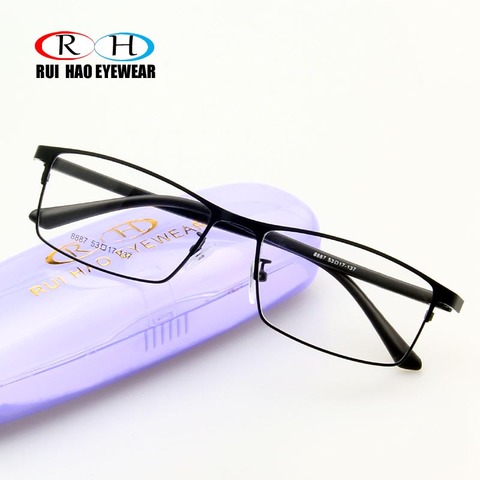 Full Rimless Glasses Frame Men Rectangle Eyeglasses Frame Retro Stainless Steel Design Eyewear Unisex Spectacles 8887 ► Photo 1/6