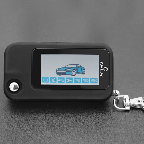 Keychain For Starline E90 Uncut Blade Fob Russian Two Way Car Alarm System Starline E90 Lcd Remote Controller Key Fob Chain ► Photo 1/3