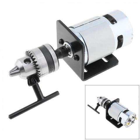 New Arrival 12-24V Lathe Press Motor with Drill Chuck and Mounting Bracket ► Photo 1/6