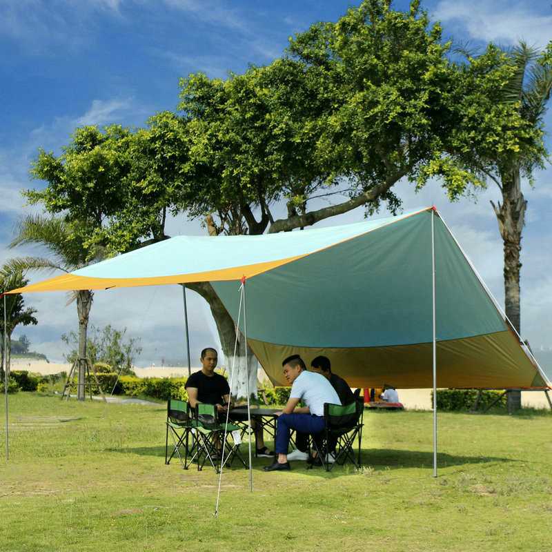 Big Camo Camping Waterproof Tent Tarp Sunshade Shelter Rain Sun Awning Cover UK 
