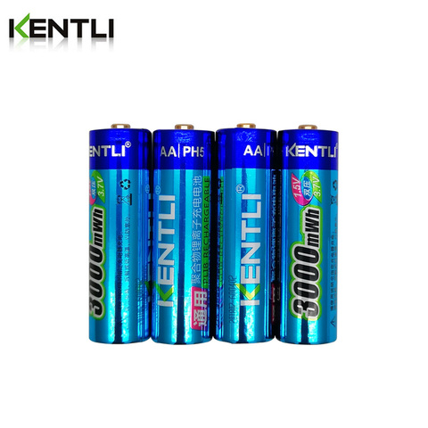 Original KENTLI 1.5V AA 3000mWh Li-polymer li-ion polymer lithium rechargeable AA battery 4pcs/lot ► Photo 1/5