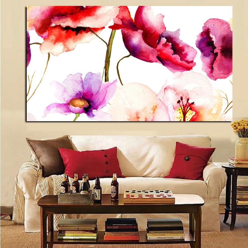 Plants Flower Canvas Poster Minimalism Art Painting Modern Home Wall Decoration 