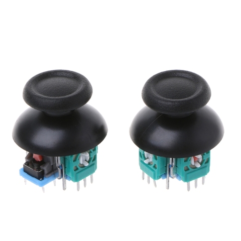 2Pc New 3D Analog Axis Joystick Module Potentiometer With Black Thumb sticks For Playstation 4 PS4 Controller Repair ► Photo 1/5