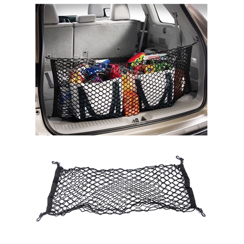 Universal Car Rear Trunk Boot Organizer Pocket Cargo Net Mesh Storage Car Receive Arrange Net 92.5cm*42cm ► Photo 1/5