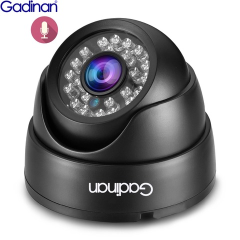 Gadinan Full HD 1080P Audio Sound Real Time 25fps 2.0MP Security Night Vision Dome ONVIF XM530AI DSP IP camera DC 12V/48V POE ► Photo 1/6