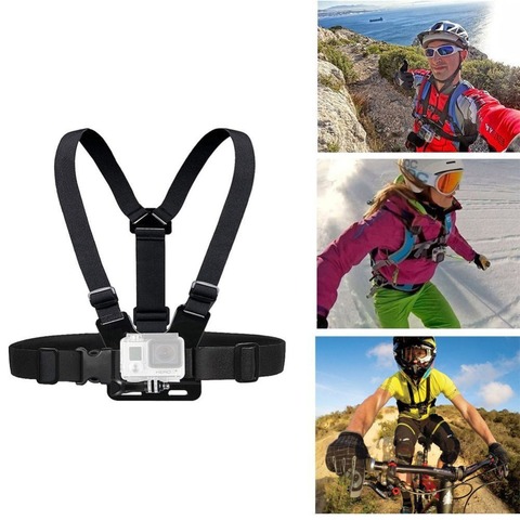 Chest Strap mount belt for Gopro hero 8 7 6 5 4 3+ YI 4K Action camera Chest Mount Harnessfor Go Pro SJCAM EKEN Accessories ► Photo 1/6