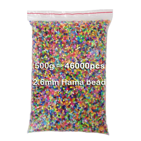 1000pcs/bag 2.6mm mini hama beads kids perler toys available 100%quality diy toy