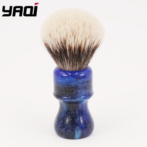 24MM Yaqi Mysterious Space Color Handle Two Band Badger Hair Knot Men Shaving Brushes ► Photo 1/5