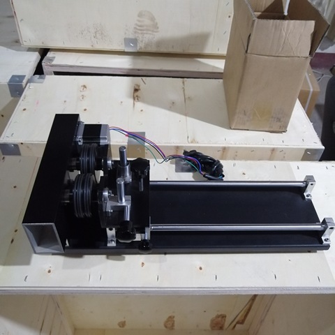 Laser machine rotary axis 4 wheels roller rotary for CO2 laser engraving and cutting machine ► Photo 1/1