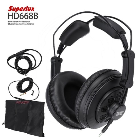 Original Superlux HD668B Professional Monitor Semi-open Studio Standard Dynamic Headset  Monitoring For Music ► Photo 1/6