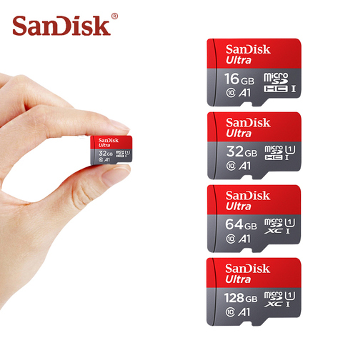 SanDisk Memory Card 128gb Class 10 Micro SD Card 32gb A1 64gb R Speed up 98mb/s Flash Cards 16gb micro sd TF card mini sd card ► Photo 1/6
