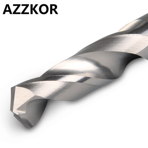 AZZKOR Carbide Alloy Drill Tungsten Steel Super Hard Stainless HRC50 Twist Bit Straight Handle Solid Drill For CNC Lathe Machine ► Photo 1/6