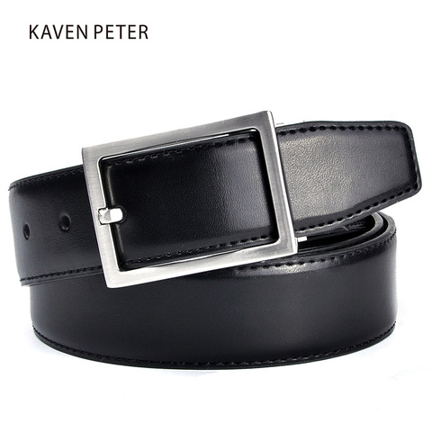 Men's Genuine Leather Belt Men Brown and Black Color Luxury Brand