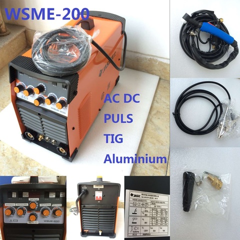 WSME-200 AC DC Pulse TIG Welder Welding Machine Aluminium MMA  220V TIG-200 TIG-200P  SALE1 ► Photo 1/6