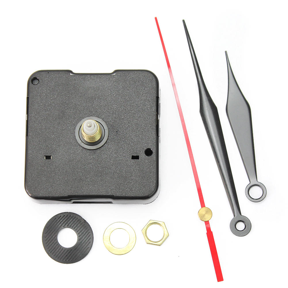 1 Set Quiet Silent Mode Quartz Wall Clock Movement Mechanism Black Hands DIY Repair Parts Kit Set Accessory