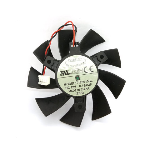 Original graphics card cooling fan for MSI R4830 R4850 N9600GT N9600GSO T128015SL 12V 0.19A ► Photo 1/6