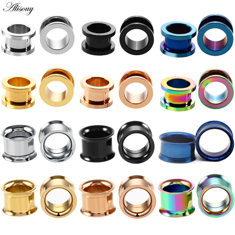 Alisouy 1PC 2-30mm Ear Gauges 316L Stainless Steel Ear Tunnels Plugs Piercing Jewelry Ear Stretchers Expander Plugs and Tunnels ► Photo 1/6