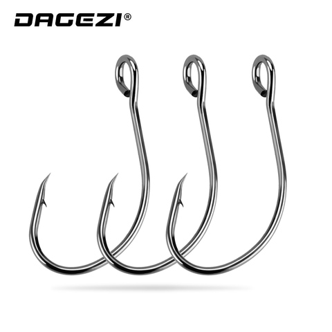 DAGEZI Carbon Steel Fishing Hook 25Pcs/Lot #4-#12 Fishhooks Pesca Durable Barbed Hook For Carp Fishing Tackle Box ► Photo 1/5