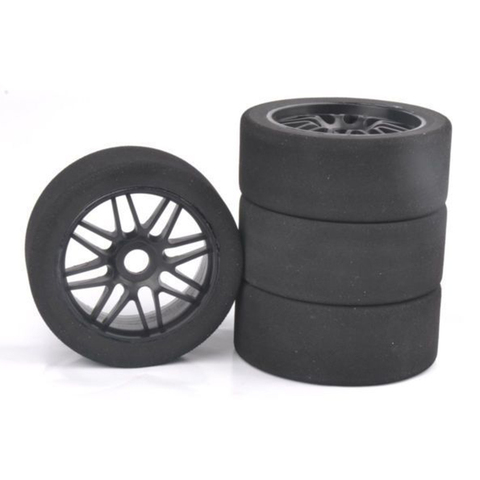 17mm Hex 1/8 RC Foam Tires Wheel Rims 105mm Set for HSP HPI Racing Car ► Photo 1/6