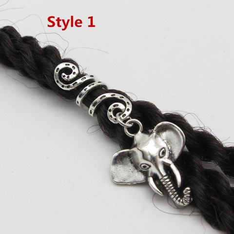 New Viking Spiral Charms Beads for Hair Braids for Beard Hair