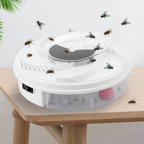 Insect Traps Fly Trap Electric USB Automatic Flycatcher Fly Trap Pest Reject Control repeller Catcher Mosquito Flying Fly Killer ► Photo 1/6
