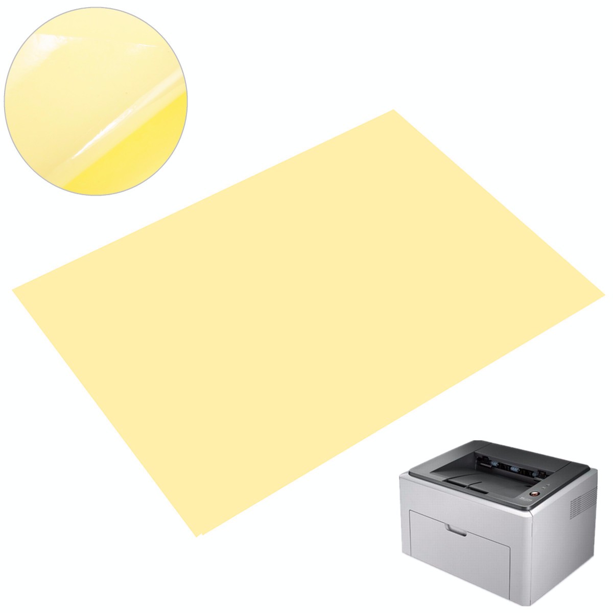 50 Sheets Transparent PVC Vinyl A4 Sticker Thin For Laser Printer And Lamination 