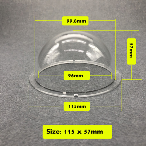 115x57mm 4 Inch Acrylic / PC Indoor Outdoor CCTV Replacement Clear Camera Dome Housing Security Camera Protective Ball Cover ► Photo 1/6