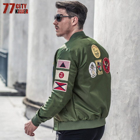 77City Killer Casual Air Force Flight Jacket Men Plus Size 6XL Military tactical jacket casaco masculino Pilot Bomber Jacket ► Photo 1/6