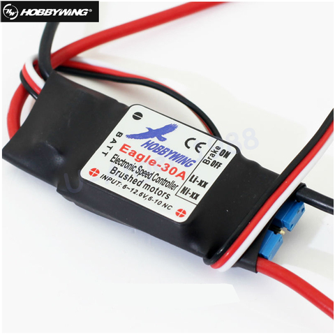 Hobbywing Eagle 30A Brushed ESC W/1A BEC Speed Controller For Brushed Motor For RC Airplane ► Photo 1/4