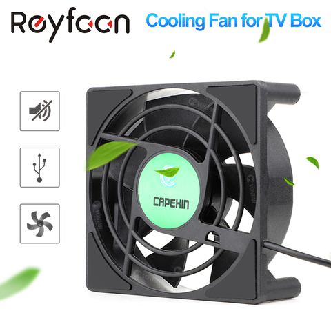 C1 Cooling Fan for Android TV Box H96 max Set Top Box X3 PRO Wireless Silent Quiet Cooler DC 5V USB Power 80mm Radiator Mini Fan ► Photo 1/6