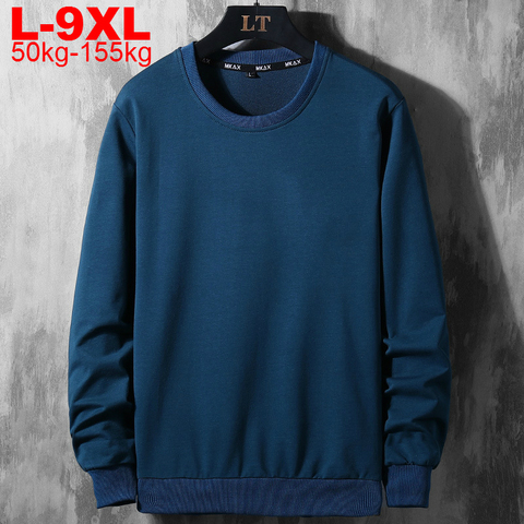 Casual Solid Color Sweatshirt Men Hoodies Large Sizes Autumn Men's Long Sleeve Sweatshirts Japanese Streetwear Oversized Hoodie ► Photo 1/6