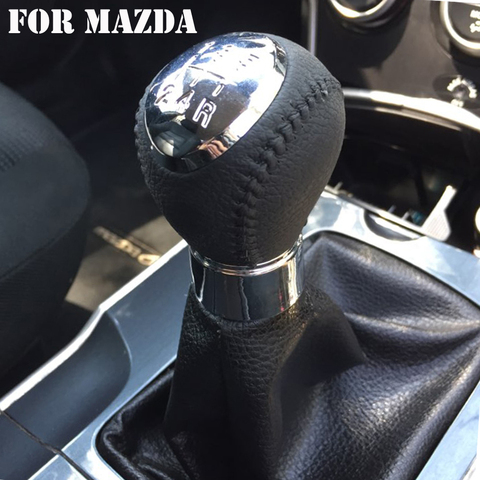 5 6-Speed Gear Shift Knob Stick Change lever knob For Mazda 6 GG/GY 5 CR 3 BK 323/323F BJ MPV PREMACY CP 626 GF/GW XEDOS 6 RX-8 ► Photo 1/6