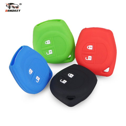 DANDKEY Silicone Rubber Car Key Case Cover for SUZUKI SX4 SWIFT LIANA ALTO IGNIS ESTEEM BALENO GRAND VITARA ► Photo 1/6