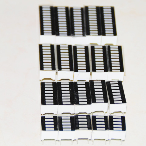 20pcs LED Display Bargraph Red LED Sign Bar-graph Segment Bar Graph Module Display Array 5 / 8 / 10 / 12 Segment 5pcs Each Board ► Photo 1/6