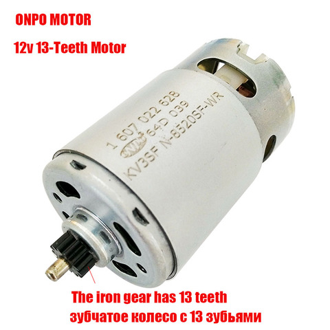 ONPO 10.8V 13 teeth 1607022628 KV3SFN-8520SF-WR motor for BOSCH GSR10.8-2-LI electric drill Screwdriver maintenance spare parts ► Photo 1/6