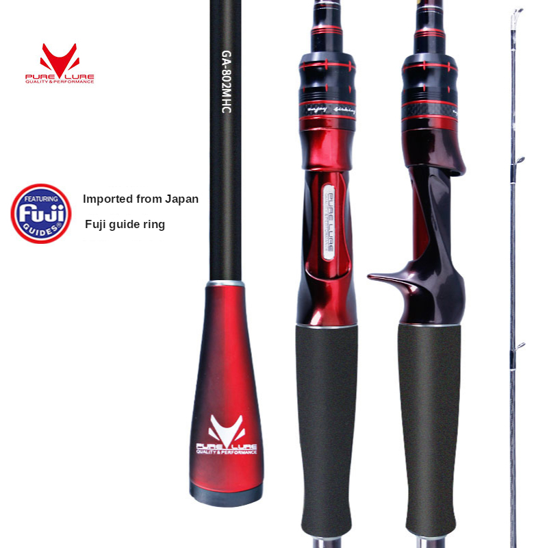 PURELURE Casting Rod Combo High Carbon universal long throwing  Fishing Rod in FUJI accessories, plus Reel ► Photo 1/5