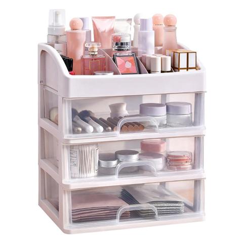 New 2/3 Layer Makeup Brush Drawer Nail Polish Storage Box Jewelry Case Sundries Holder Organizer Tools Storage Drawer ► Photo 1/6