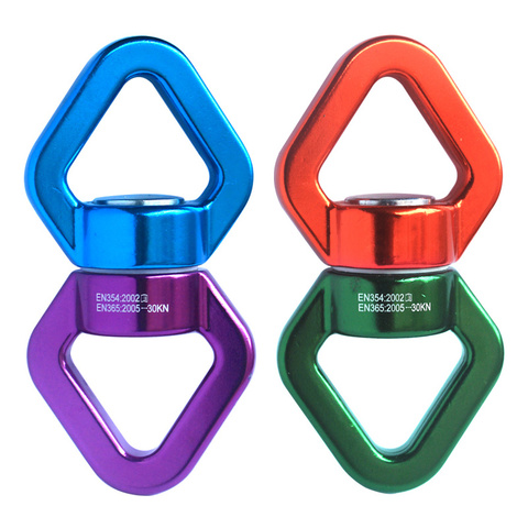 Fitness CLIMB 30KN CARABIN Universal Ring Gimbal Ring Rotary Connector Rotational Hammock Swing Spinner Rope Swivel Connector ► Photo 1/6