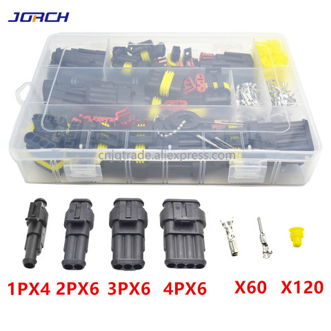 305 Pcs Superseal AMP Tyco Waterproof 12V Electrical Wire Connector Sets Kits with Crimp Terminal ► Photo 1/3