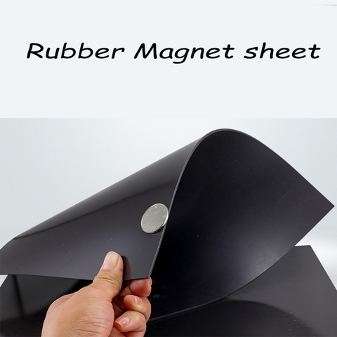 Flexible Magnet sheet A4 Flexible Magnetic Strip Rubber Magnet Tape thickness 0.5mm ► Photo 1/6
