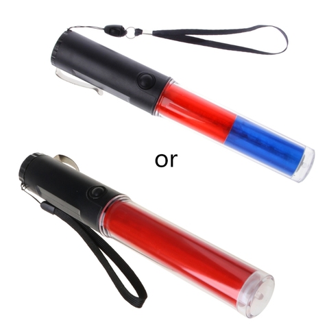 Powerful LED Flashlight Plastic Traffic Wand Torch 4 Modes Blizzard Flash Drop Shipping Support ► Photo 1/6