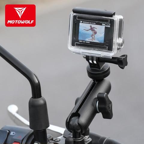 MotoWolf Universal Motorcycle Driving Recorder DV Bracket Live Camera Stand Sports Bracket For Yamaha Honda Benelli Suzuki KTM ► Photo 1/6