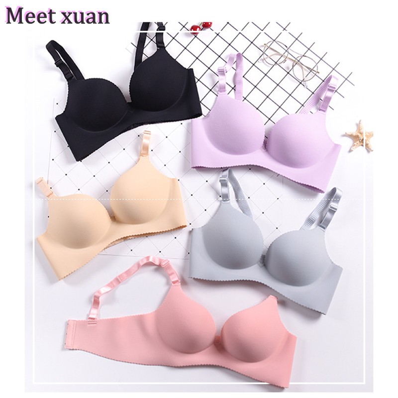 Women Sexy Seamless Bh Bra Plus Size Push Up Gather Breast Adjustable  Underwear Lady Wire Free Shell Cup Lingerie For Women - Bras - AliExpress