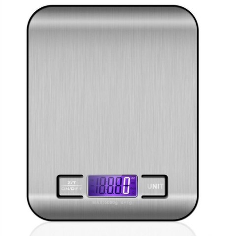 Stainless Steel Kitchen Scale Electronic Weighing 5Kg 10Kg Household Kitchen Scale Food Mini Gram Scale Jewelry Said ► Photo 1/6