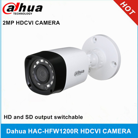 Dahua HAC-HFW1200R 2MP HDCVI camera HD 1080P CVI IR Bullet Camera IP67 IR 20m DH-HAC-HFW1200R ► Photo 1/2