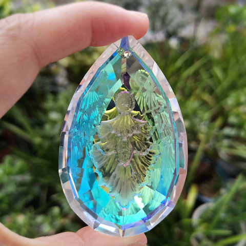 Color Crystal Prism Suncatcher Hanging Evergreen Tree Pendant Chandelier Parts DIY Craft Home Wedding Window Decoration Figurine ► Photo 1/6