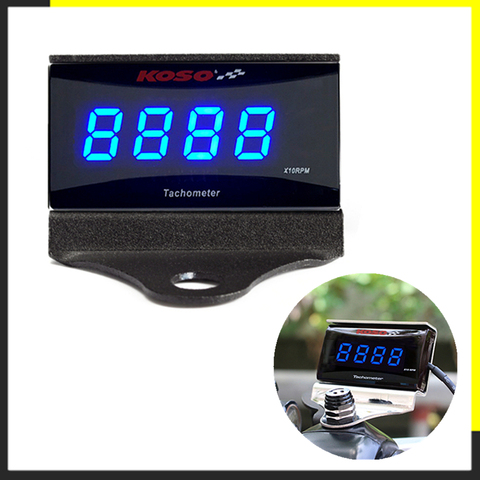 Digital Tachometer Koso Mini Square Display Gauge For Yamaha NVX NMAX XMAX 300 400 cafe racer dio motorcycle counter RPM Meter ► Photo 1/6